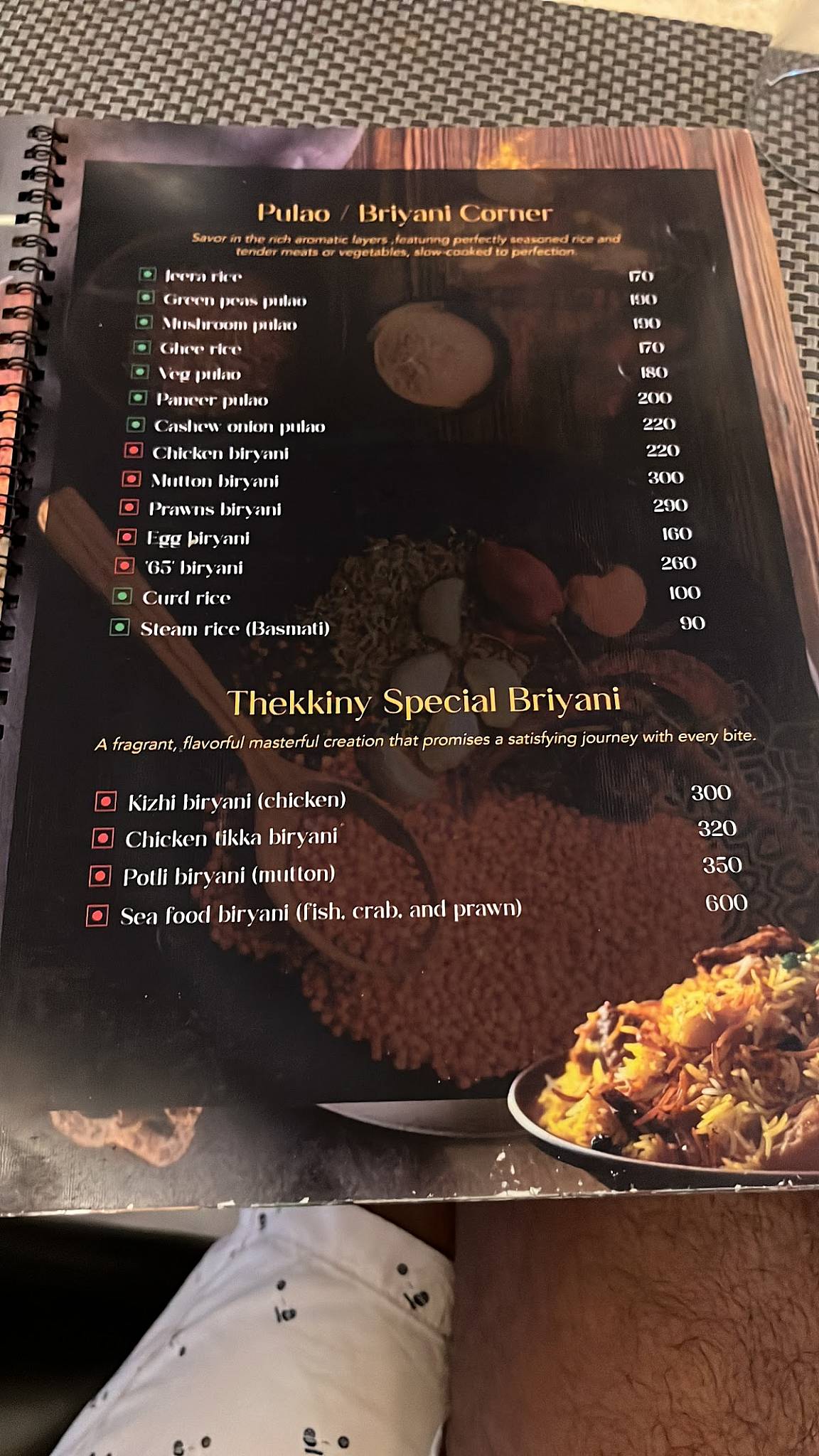 Thekkiny Restaurant - Best Restaurant in Nagercoil menu