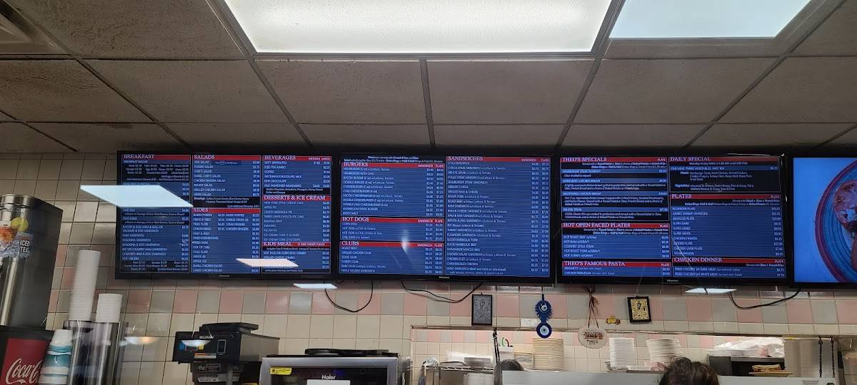 Menu at Theo's Family Restaurant, Greer, SC101