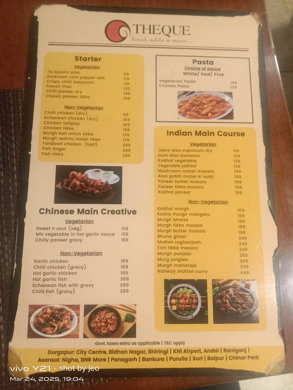 Theque menu