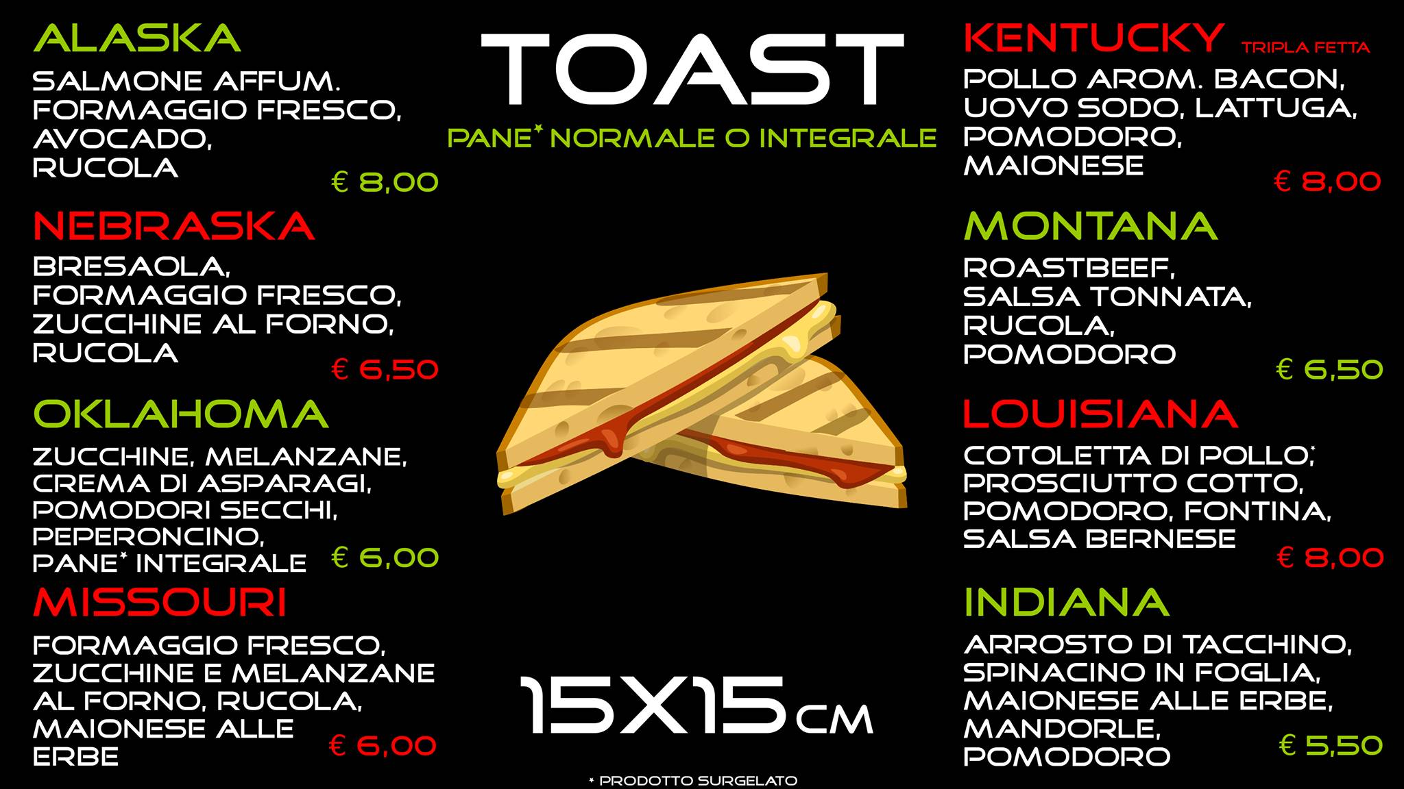 Menu di ToastEat 