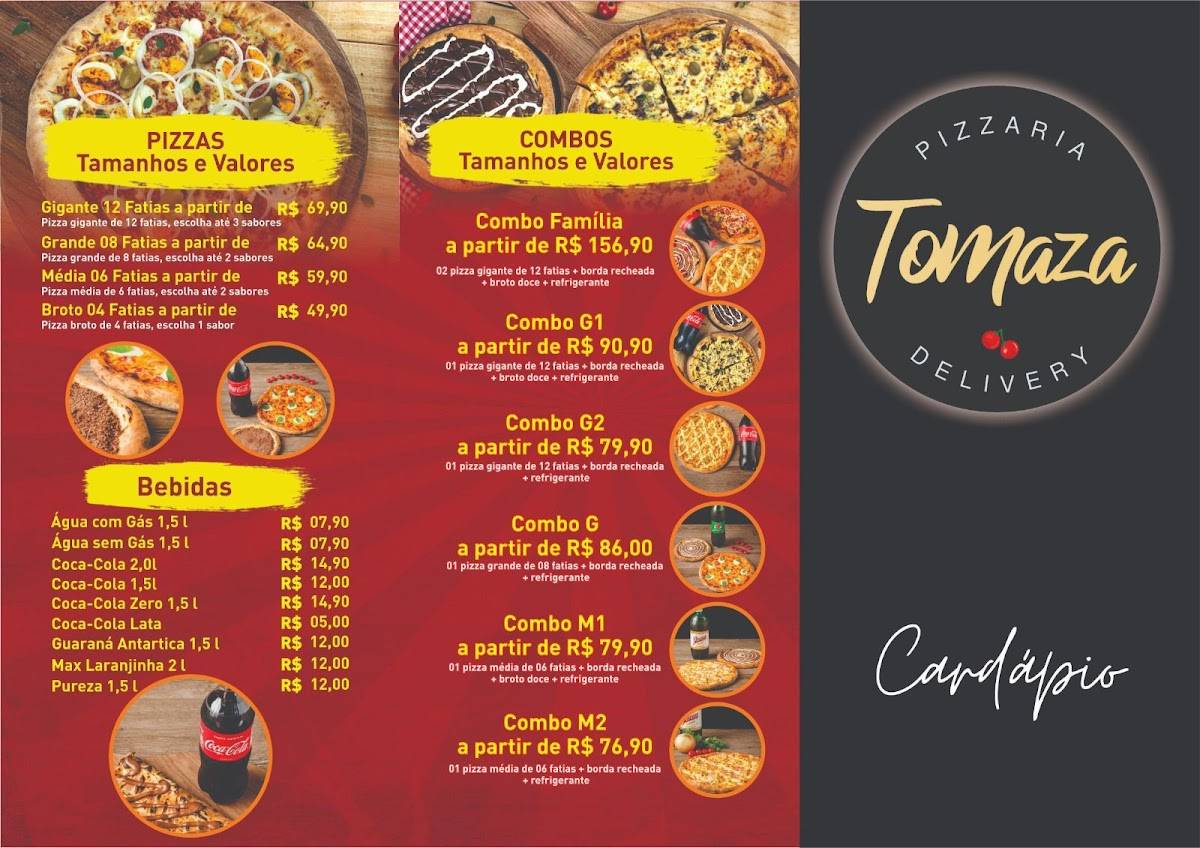 Tomaza Pizzaria Florianópolis cardápio