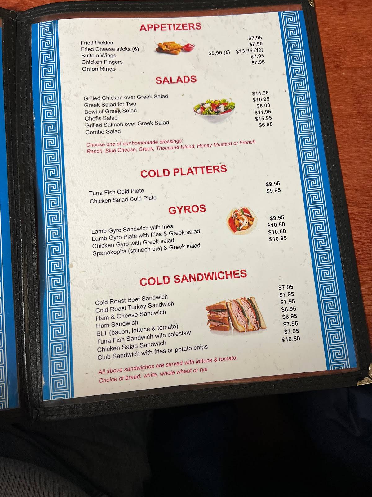 Menu at Tommy's Restaurant, Weaverville