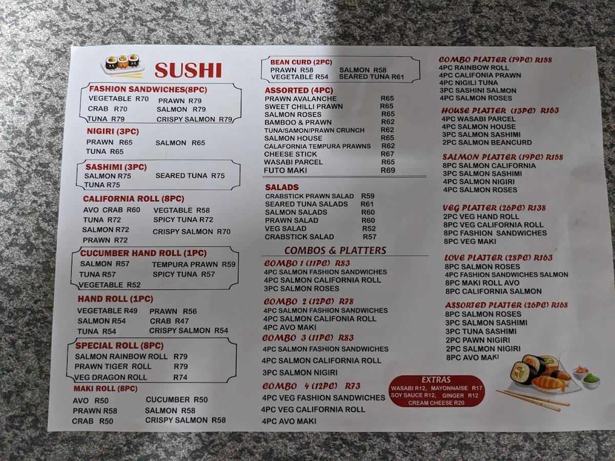 Menu At Tommy s Sushi Restaurant Dolphin Coast menu-at-tommy-s-sushi-restaurant-dolphin-coast