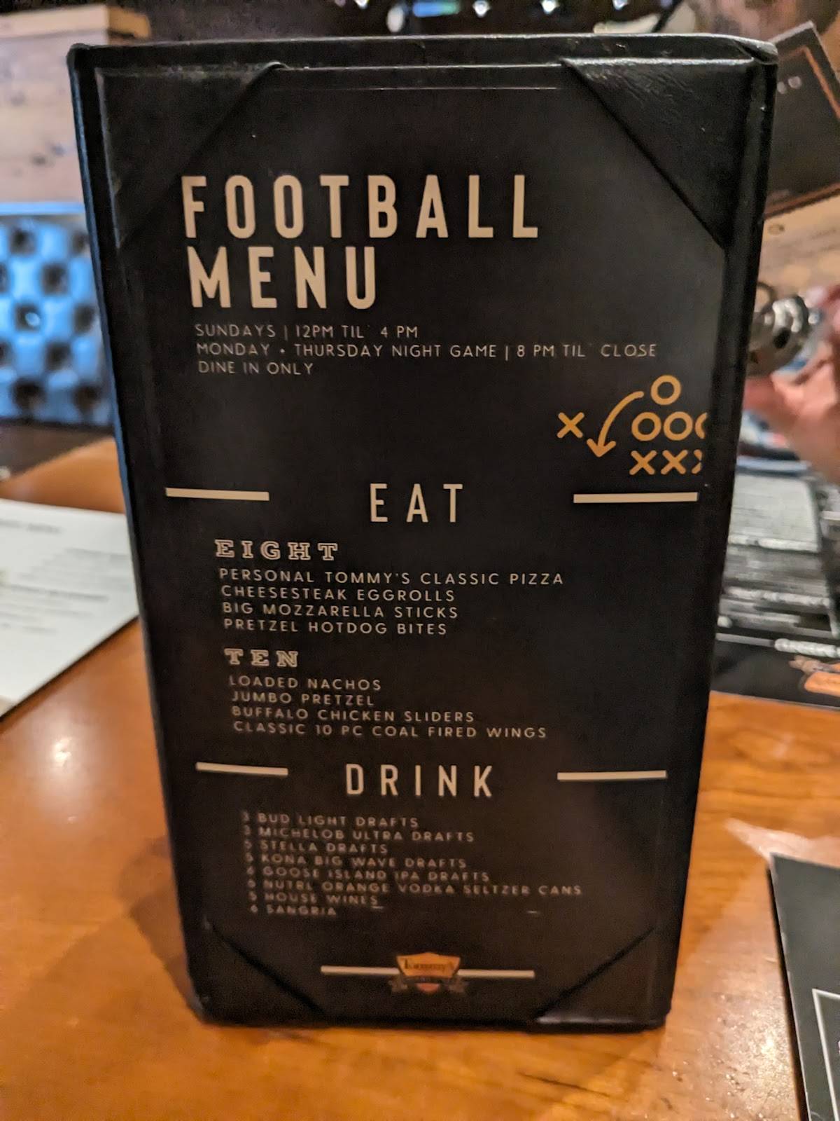 Menu at tommys tavern tap pub bar clifton