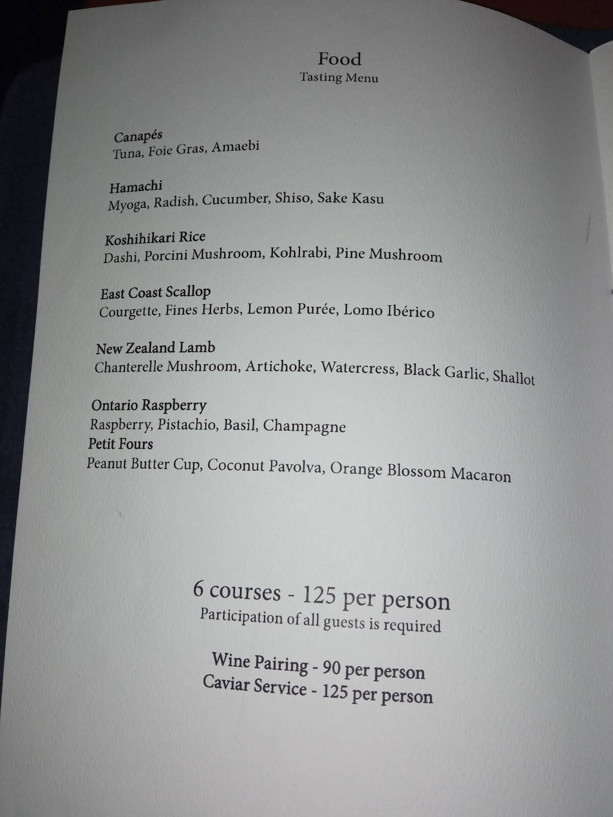 Menu de Alo