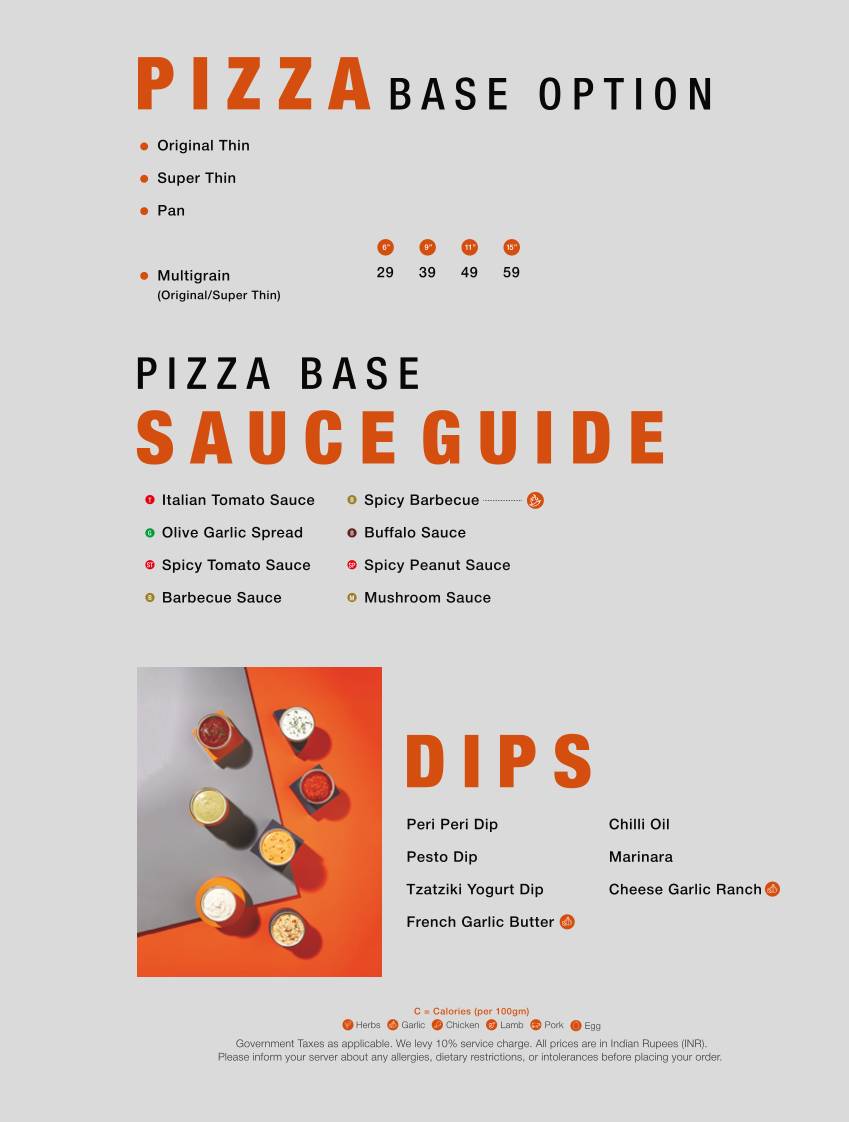 Tossin Pizza Green Park Best Pizza Places in Delhi menu