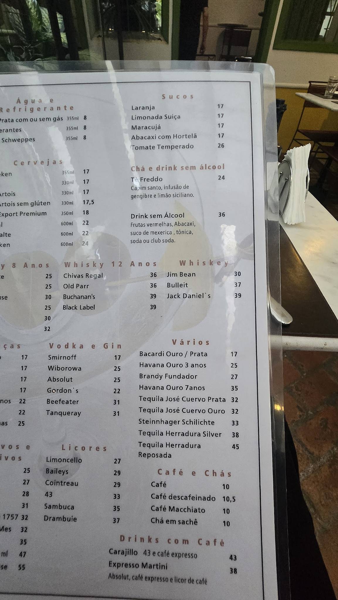 Totó Ristorante cardápio