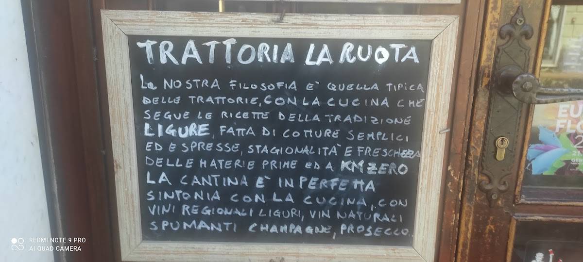 Menu di Trattoria La Ruota 