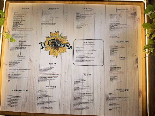 Menu di Trattoria Pizzeria Il Girasole 