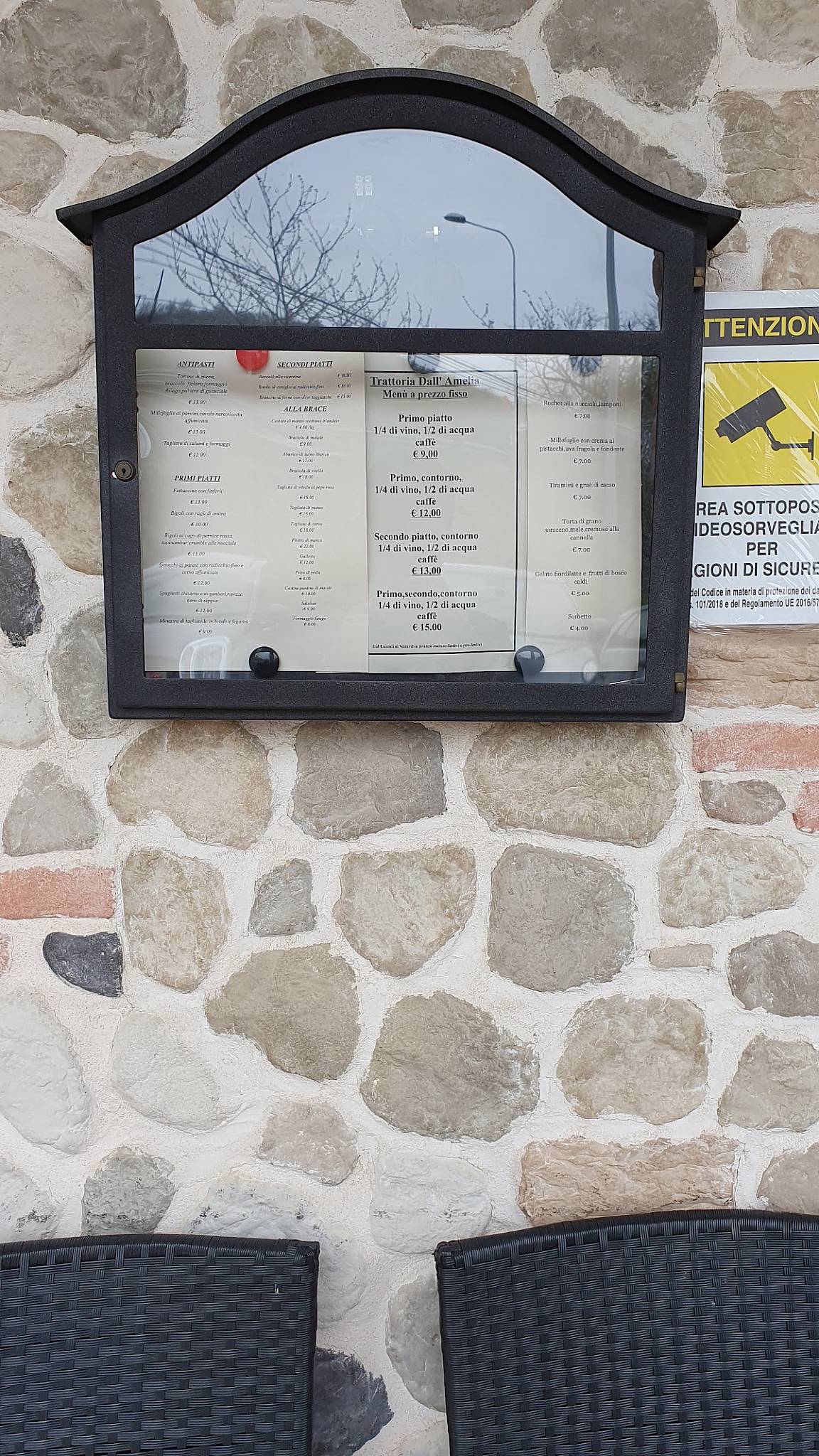 Menu di Trattoria dall'Amelia 