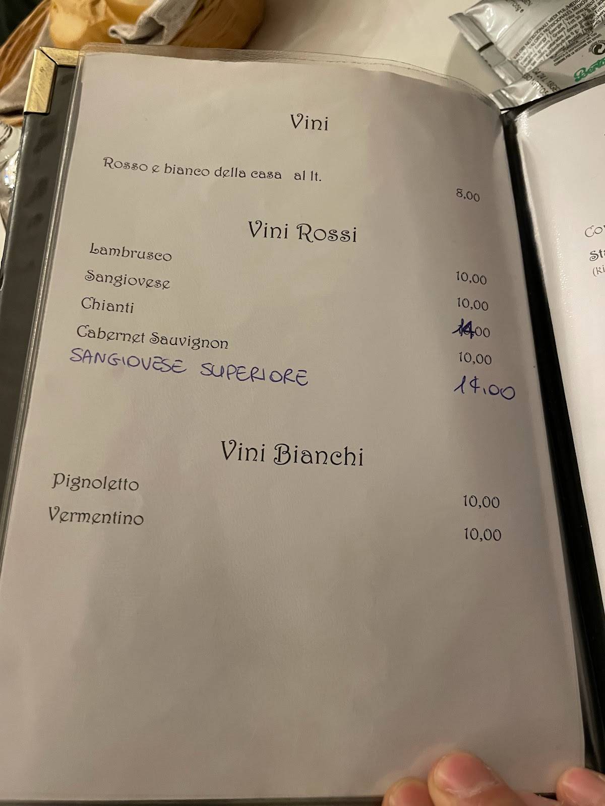 Menu di Trattoria dell' Autotreno 