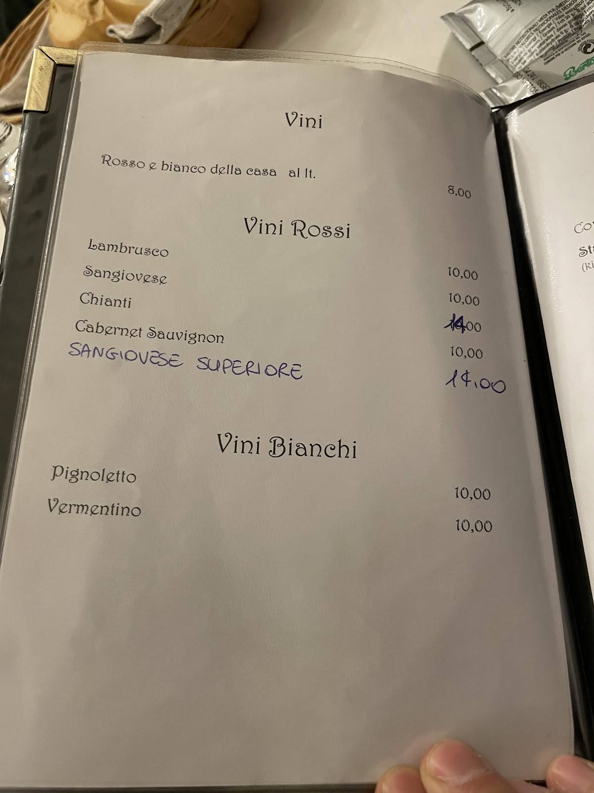 Menu di Trattoria dell' Autotreno 