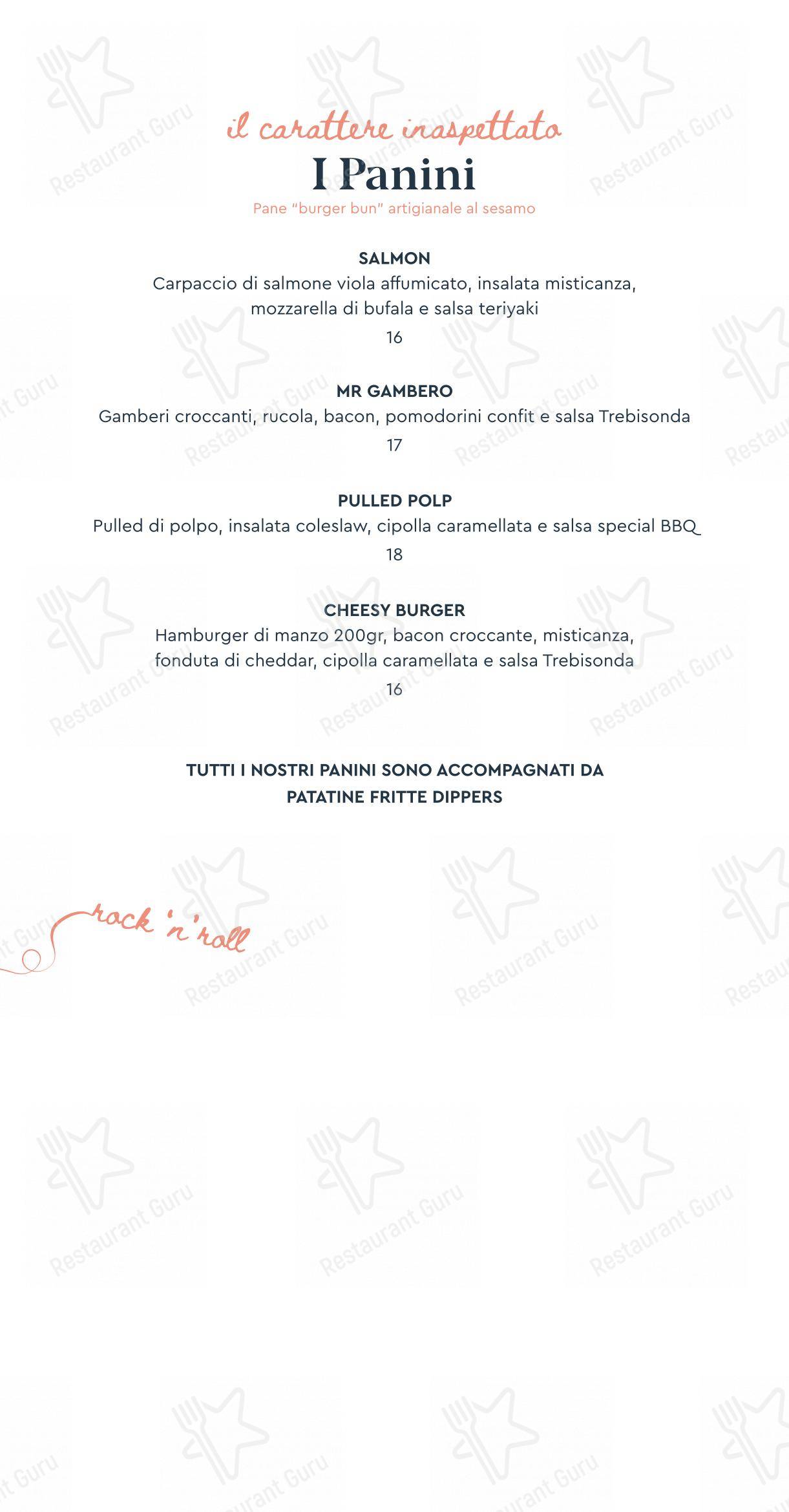 Menu di TREBISONDA Fishbar & Restaurant - Menu