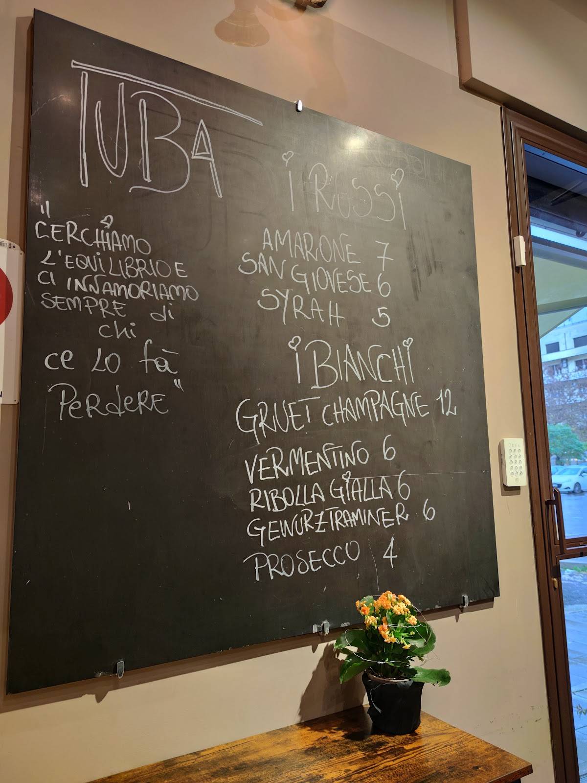 Menu di Caffè Vescovio 