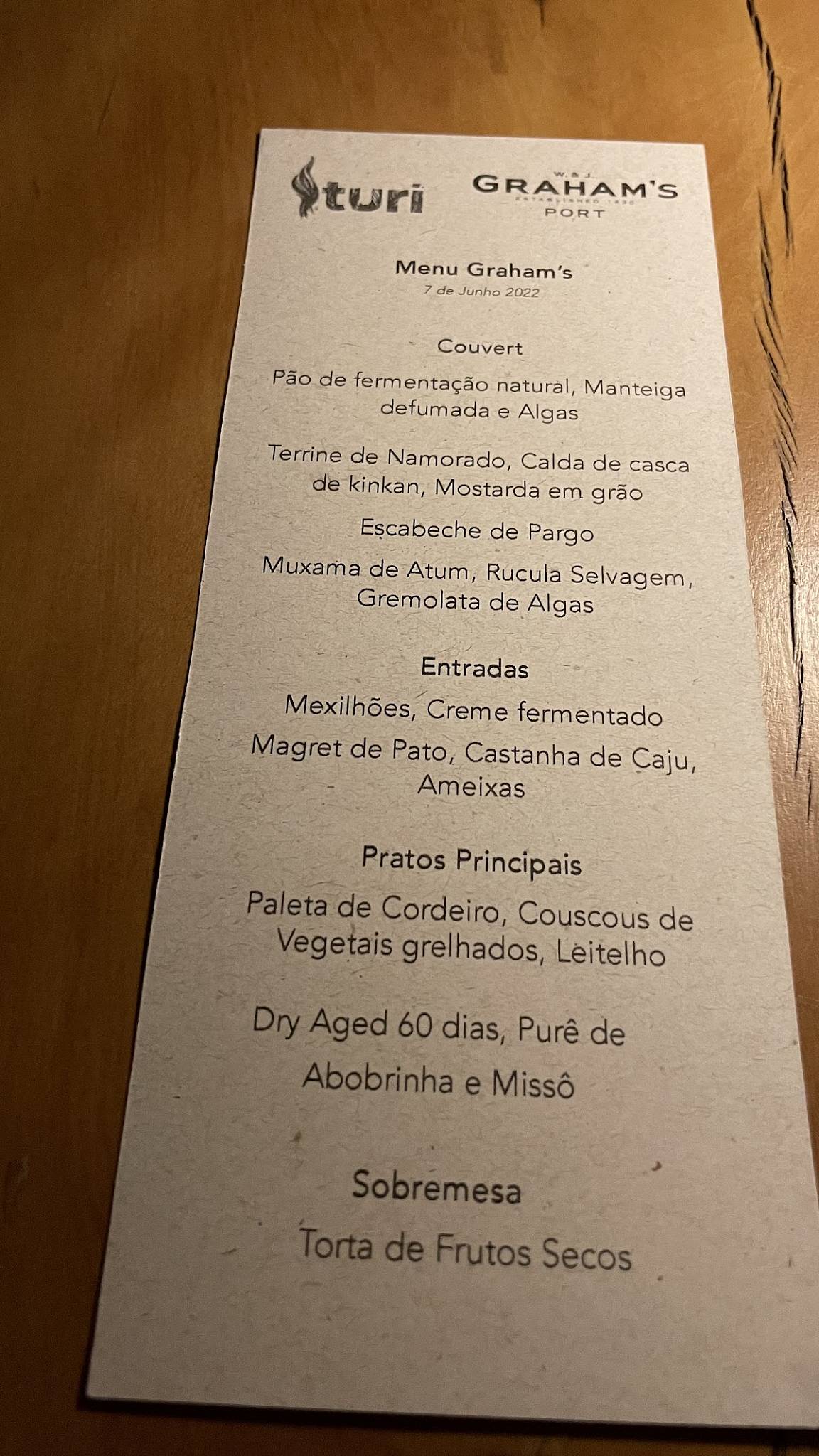 Restaurante Turi cardápio