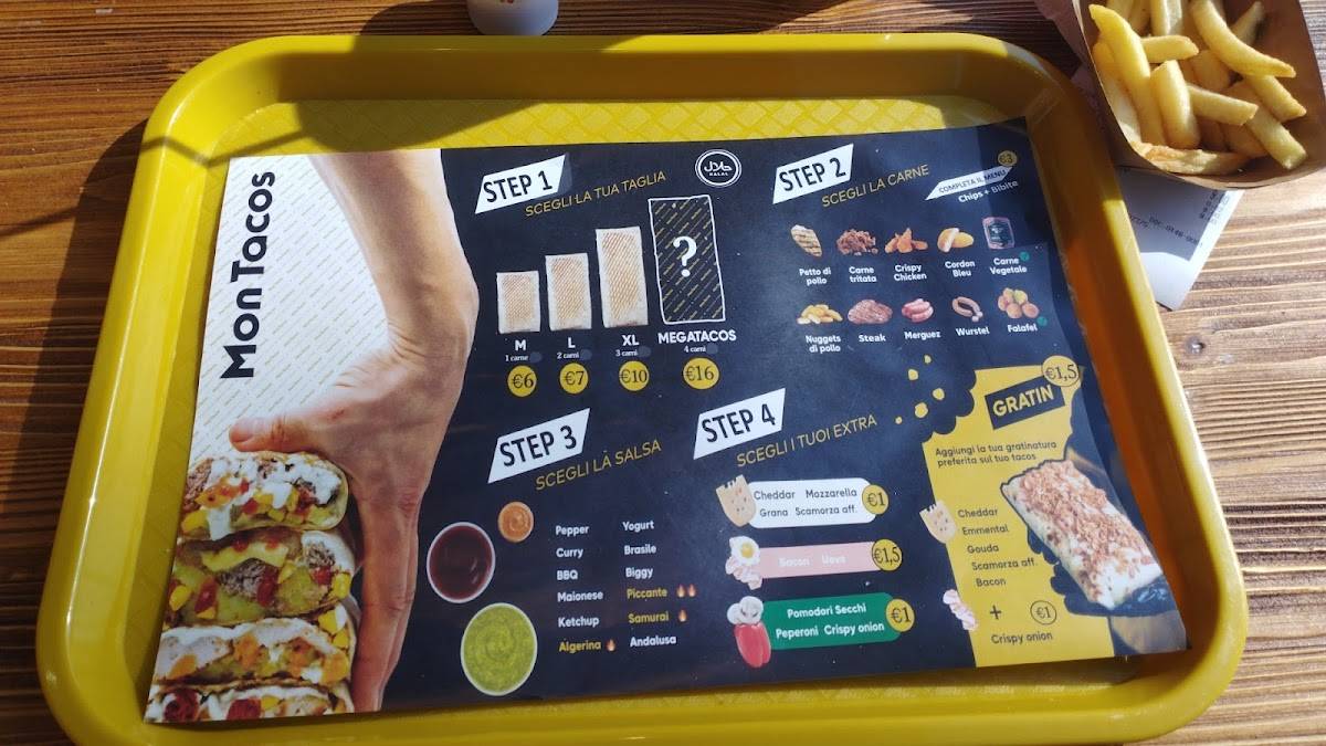 Menu di Mon Tacos 