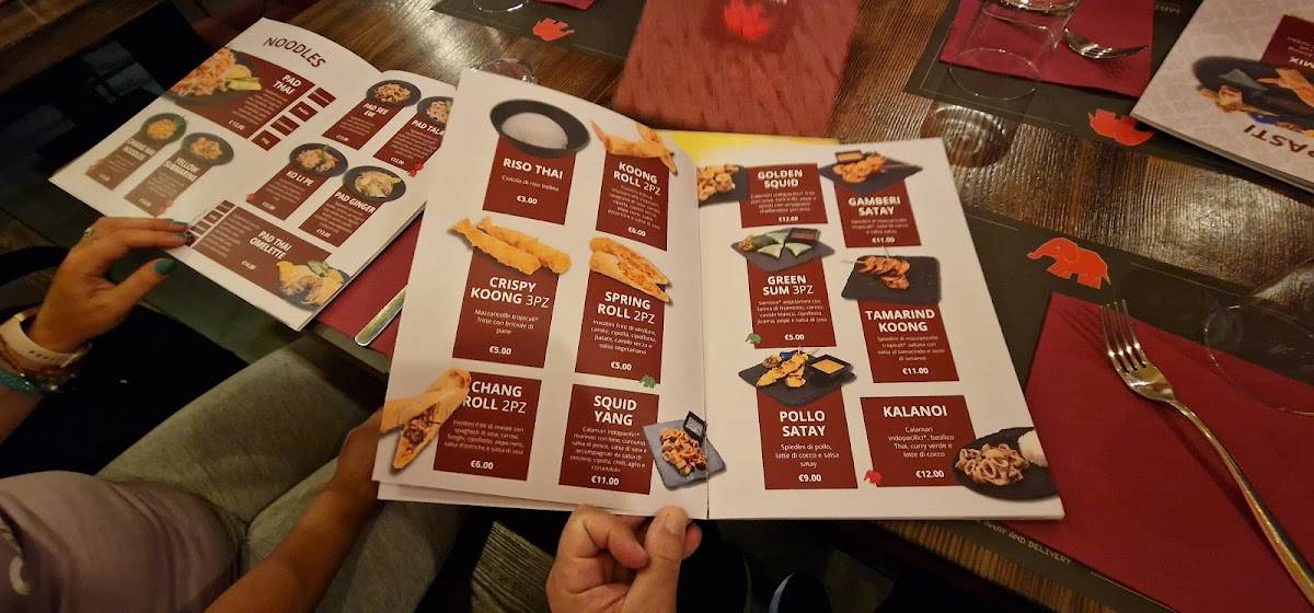 Menu de Mai Thai