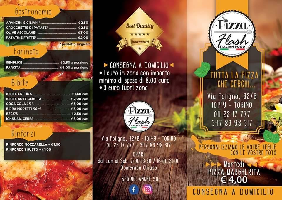 Menu di Pizza Flash 