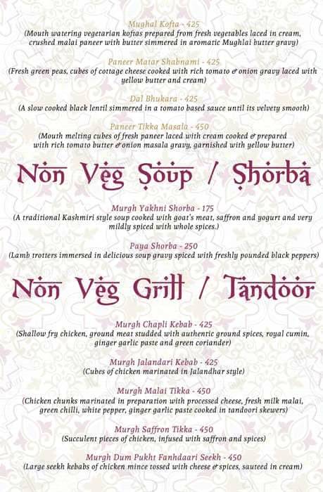 Turkey Central menu
