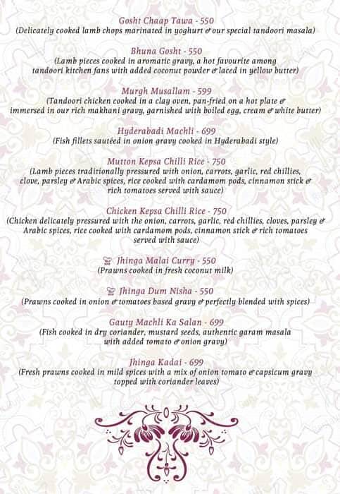 Turkey Central menu