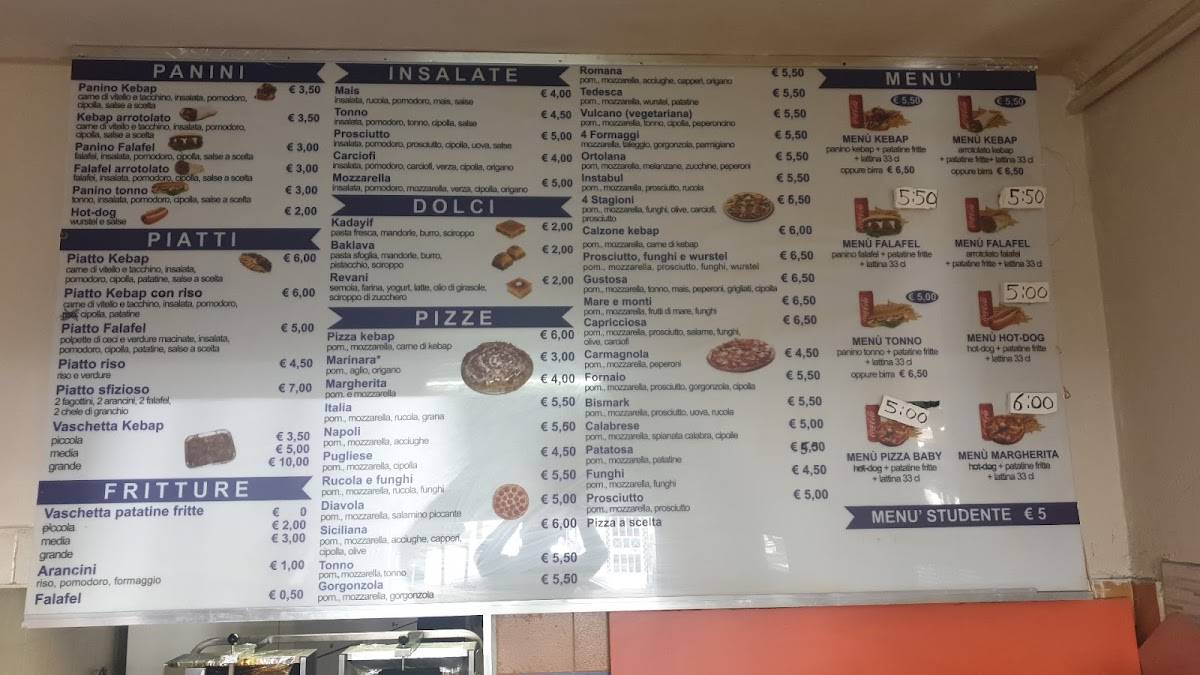Menu di ISTANBUL PİZZA KEBAP CARMAGNOLA 