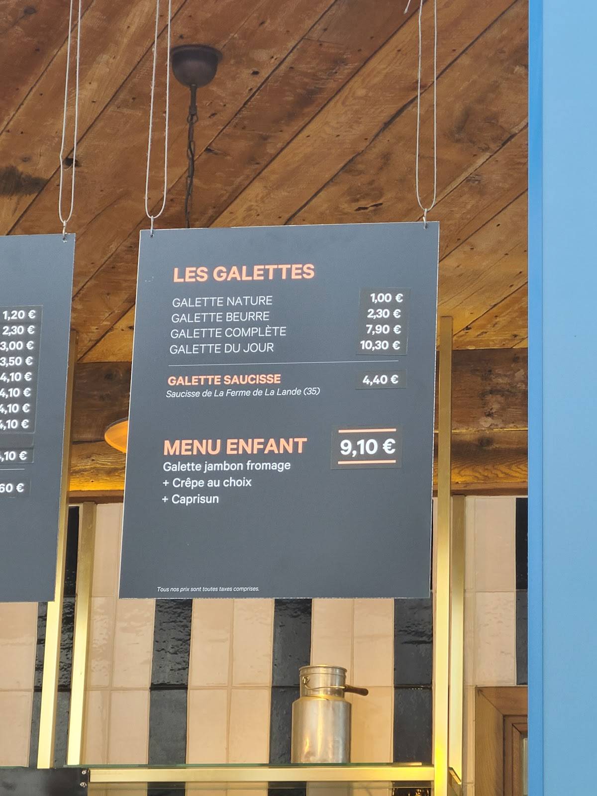 Menu de Ty Vorn