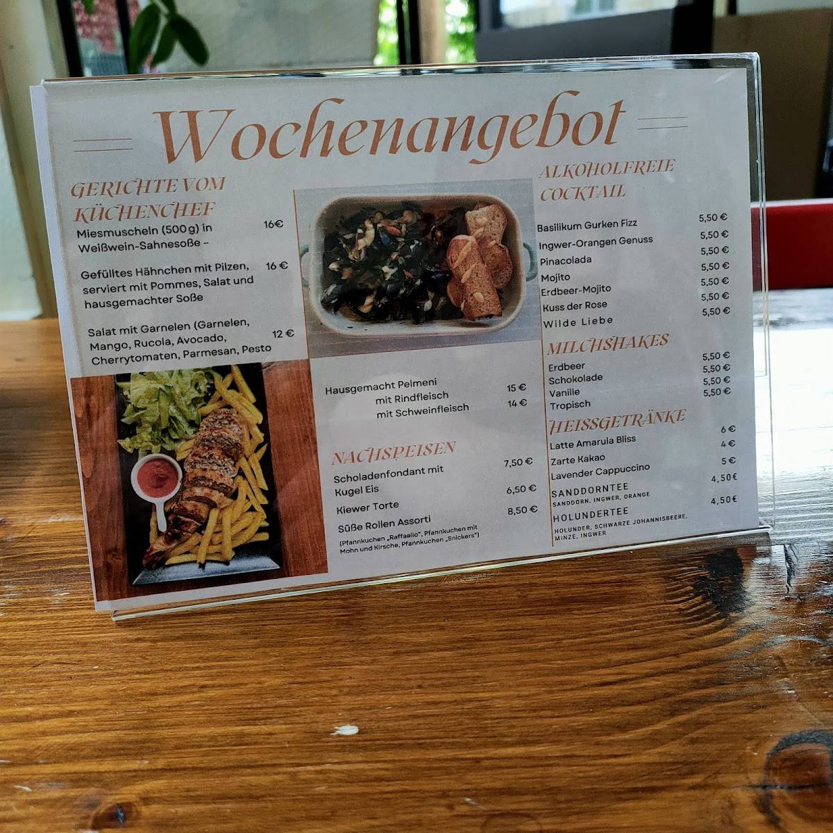 Speisekarte von U-Mohn Ukrainisches Restaurant, Plauen