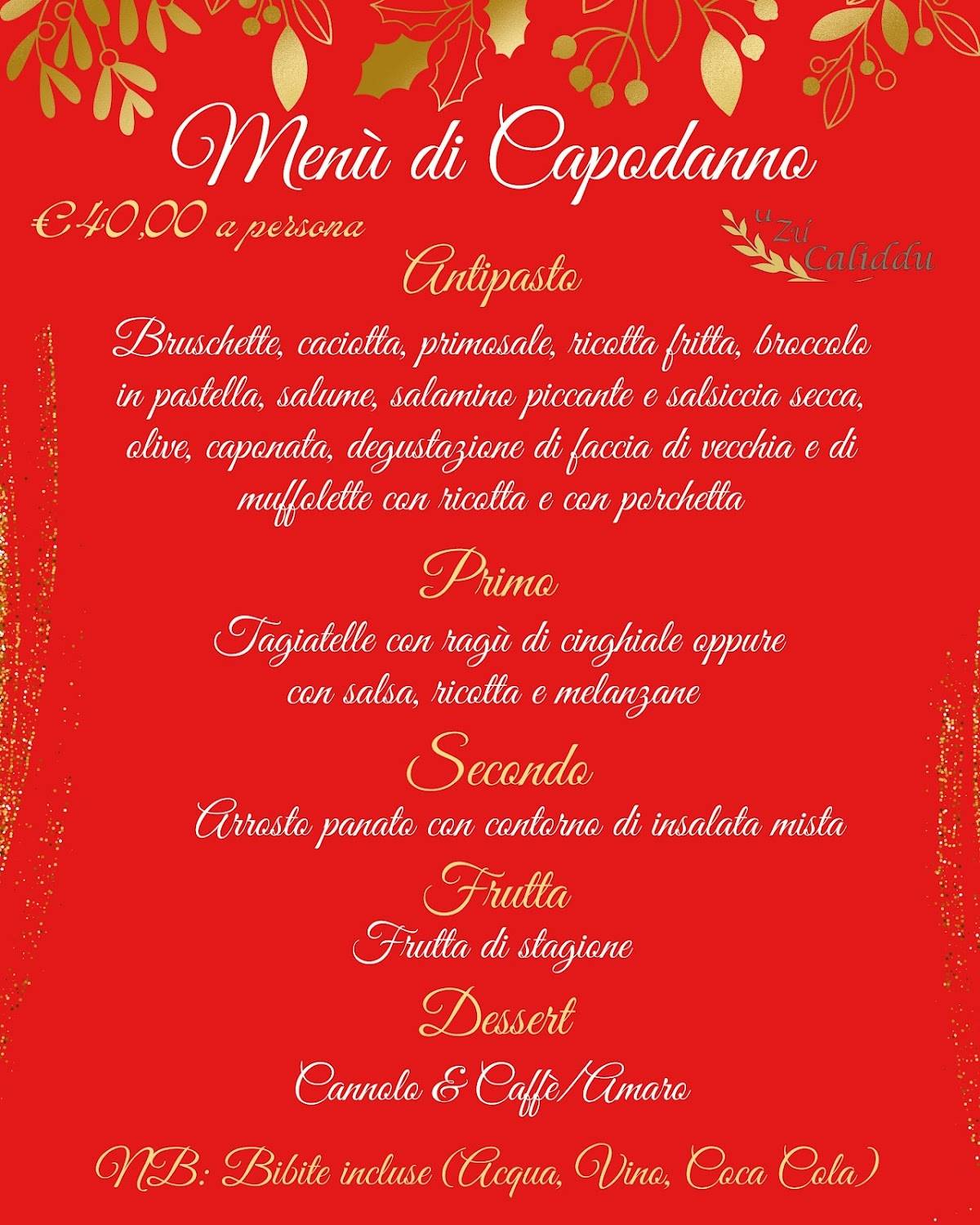 Menu di U Zú Caliddu 