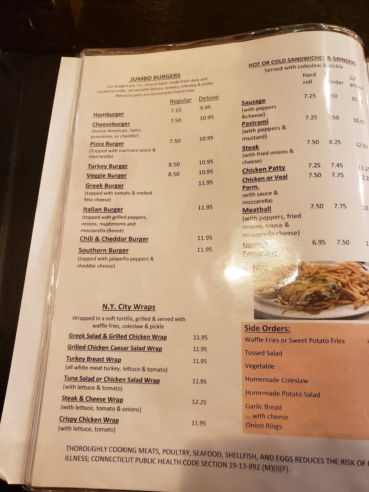 Menu at Unionville Family Restaurant, Farmington