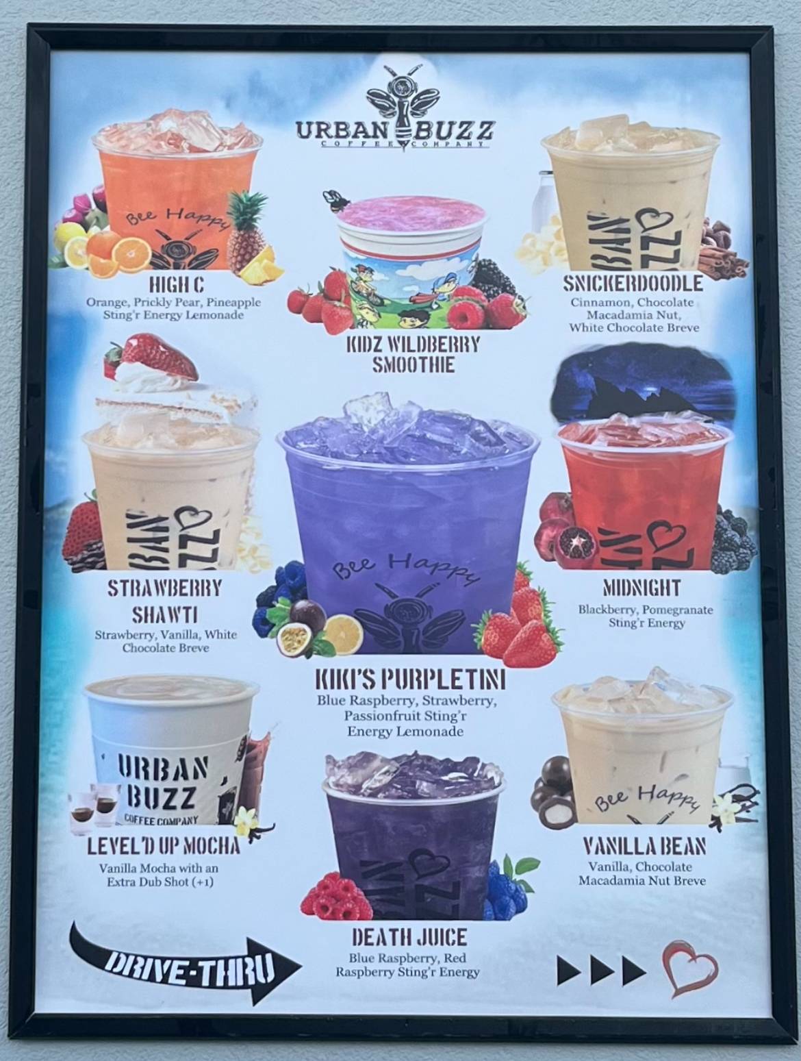 Menu at Urban Buzz Coffee, Estero