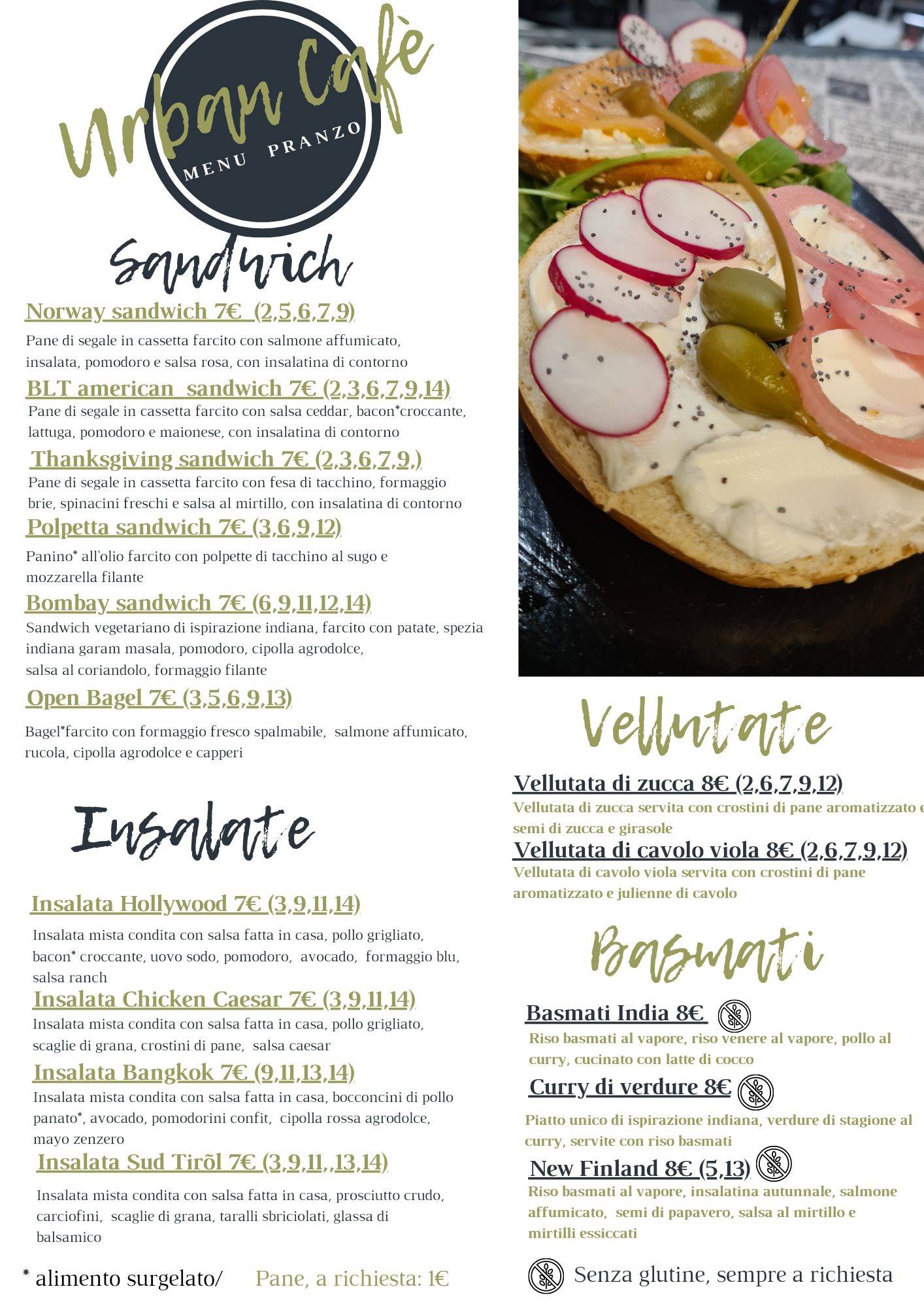 Menu di Urban Cafè 