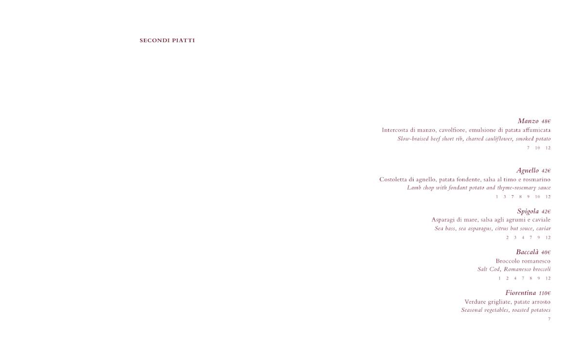 Menu de VICI Bistrot & Ristorante
