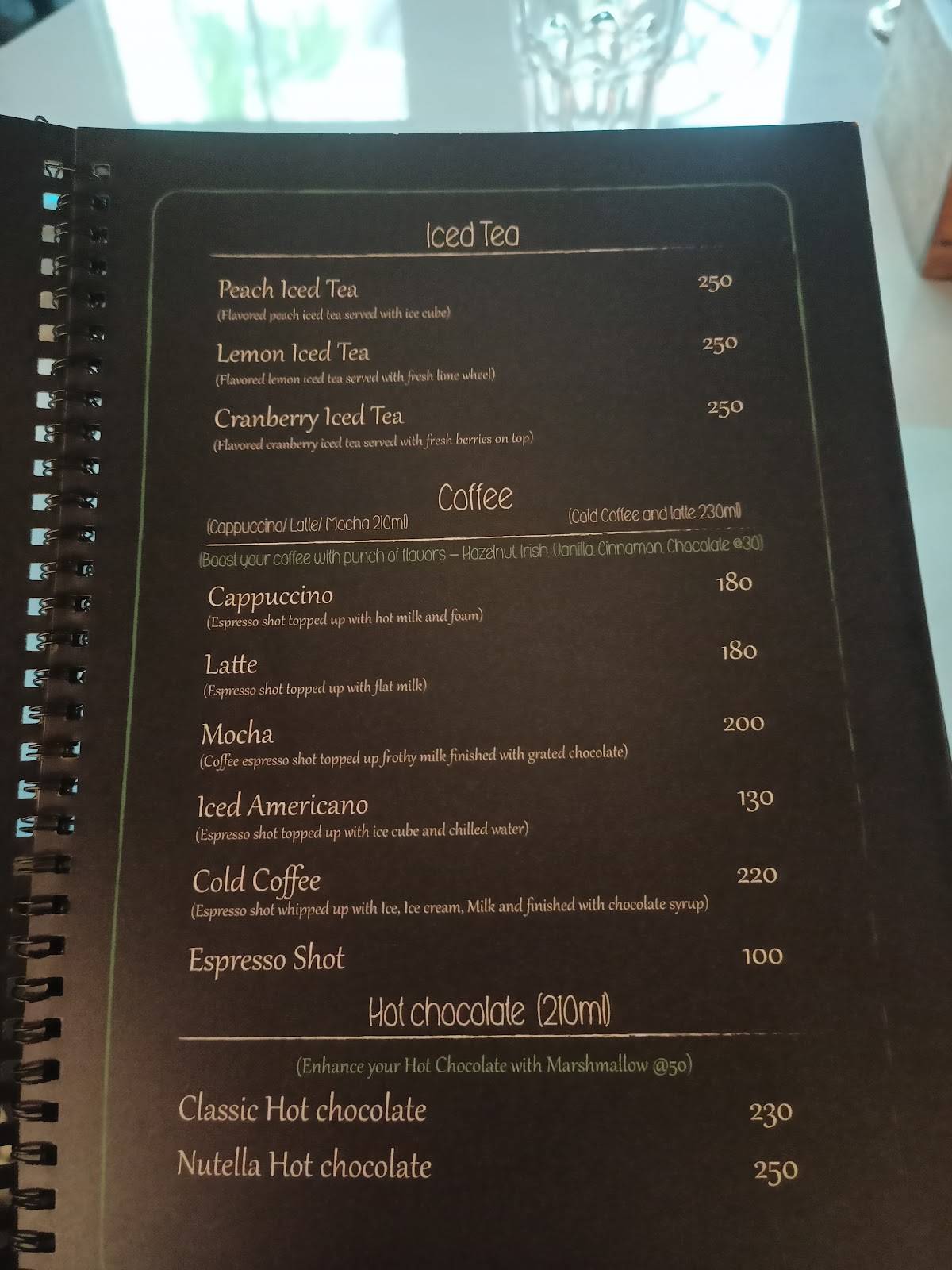 The House of Earthmonk menu
