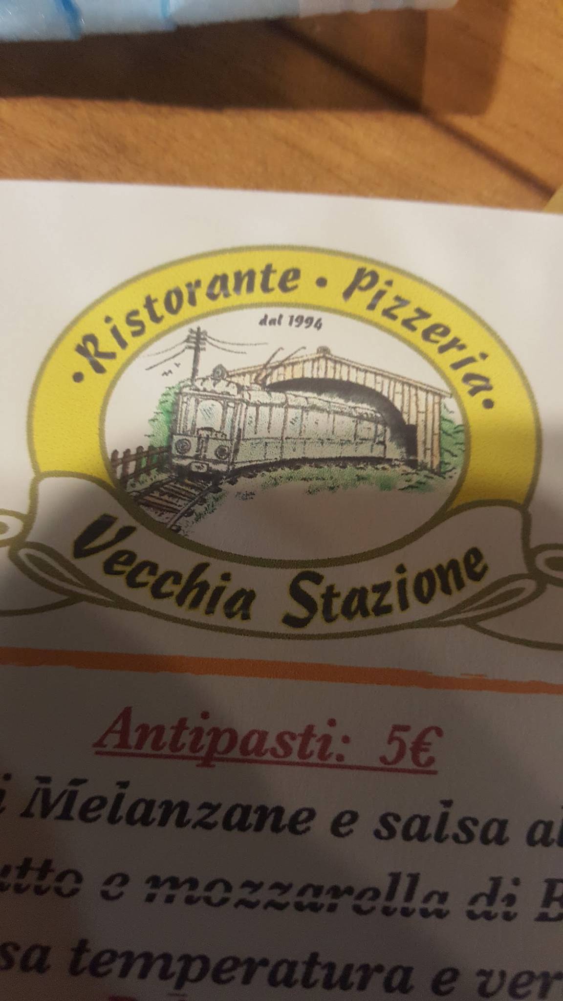 Menu di Vecchia Stazione 