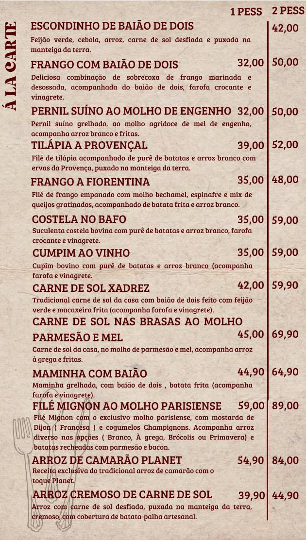 Very Pizzas cardápio