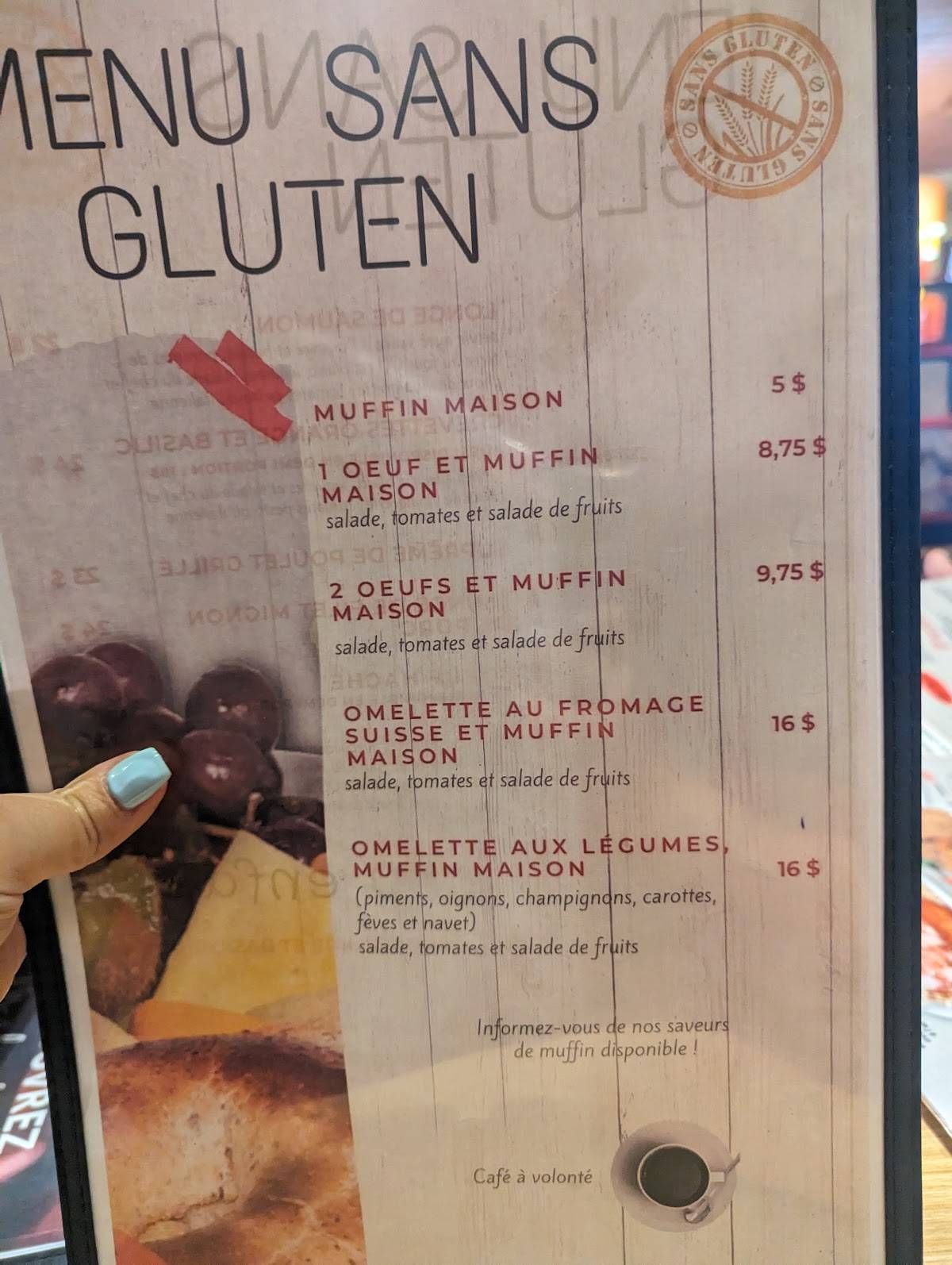Menu de Plus Restaurant Bar