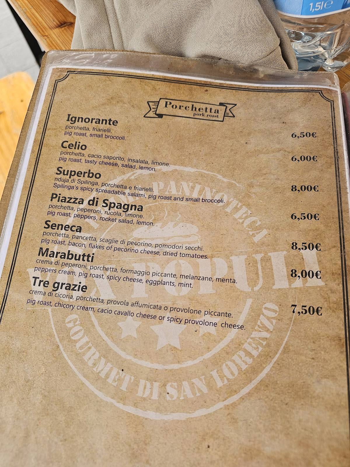 Menu di Vox Populi 