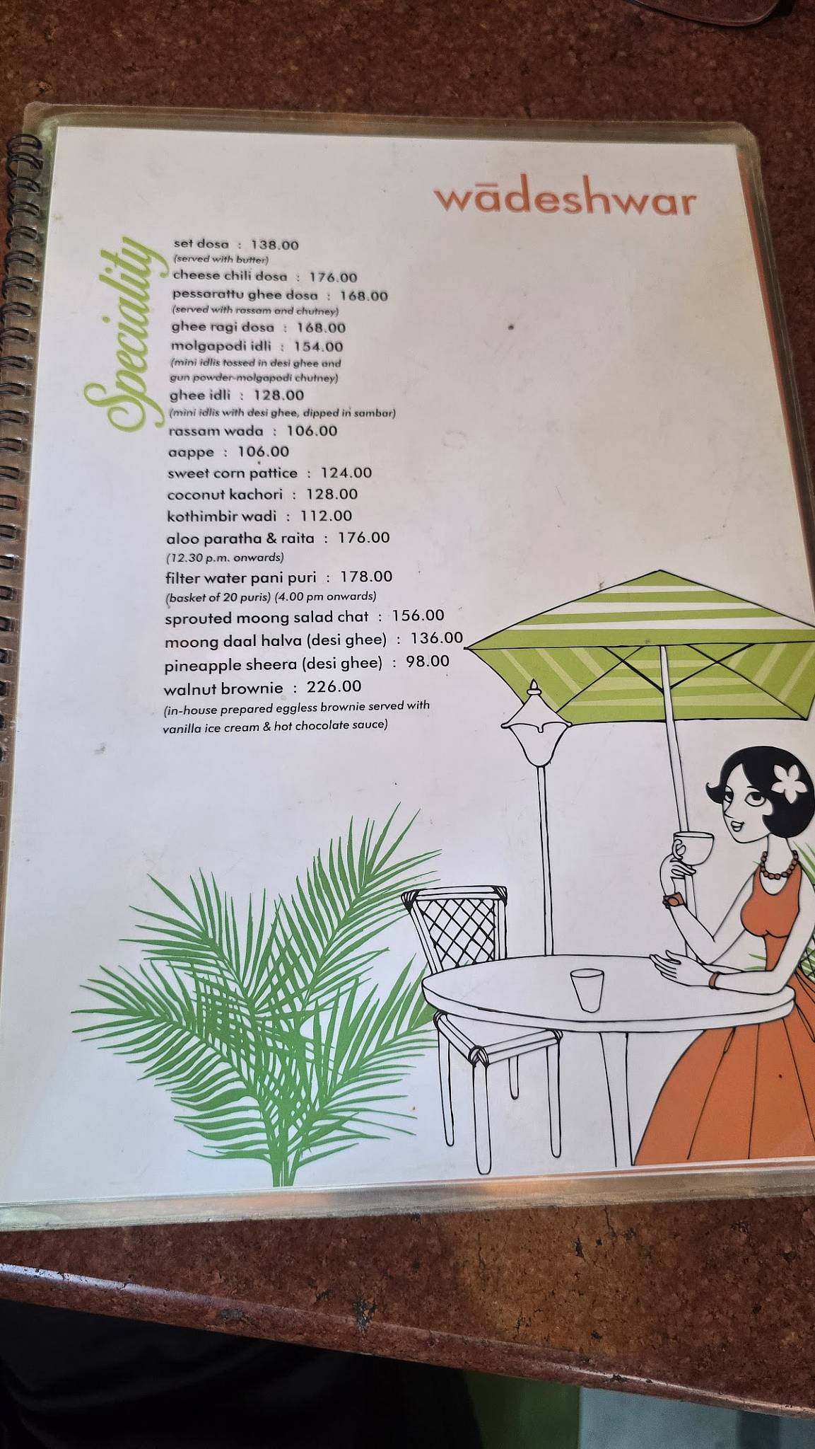 Wadeshwar menu