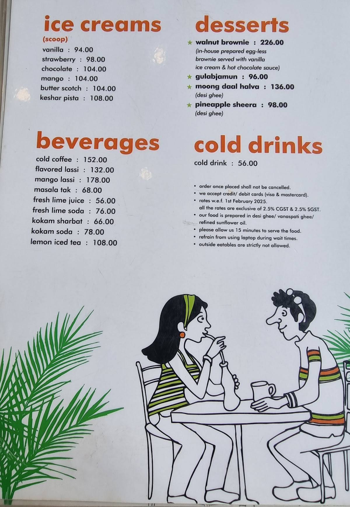 Wadeshwar menu