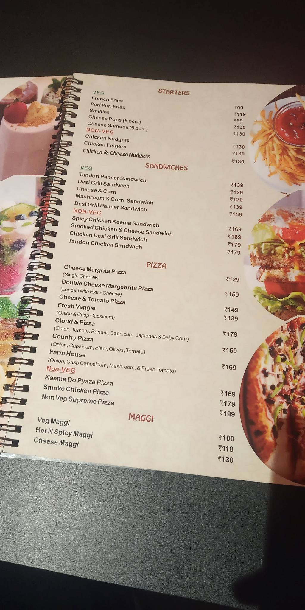 Wakeup Cafe menu