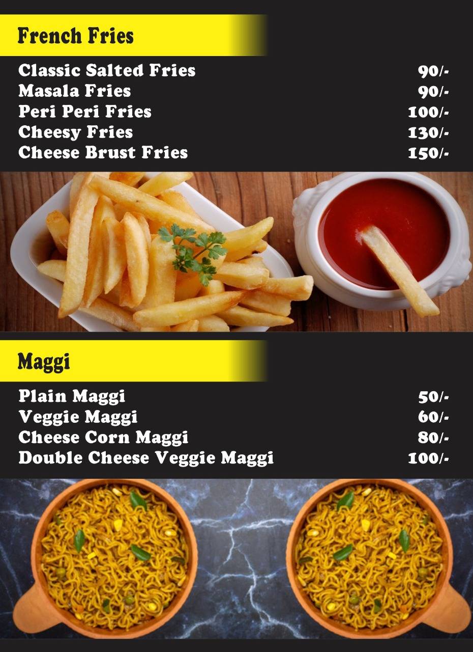Walk IN Cafe menu