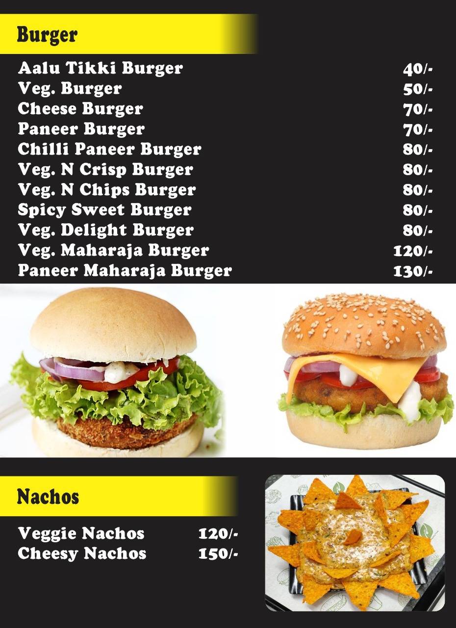 Walk IN Cafe menu