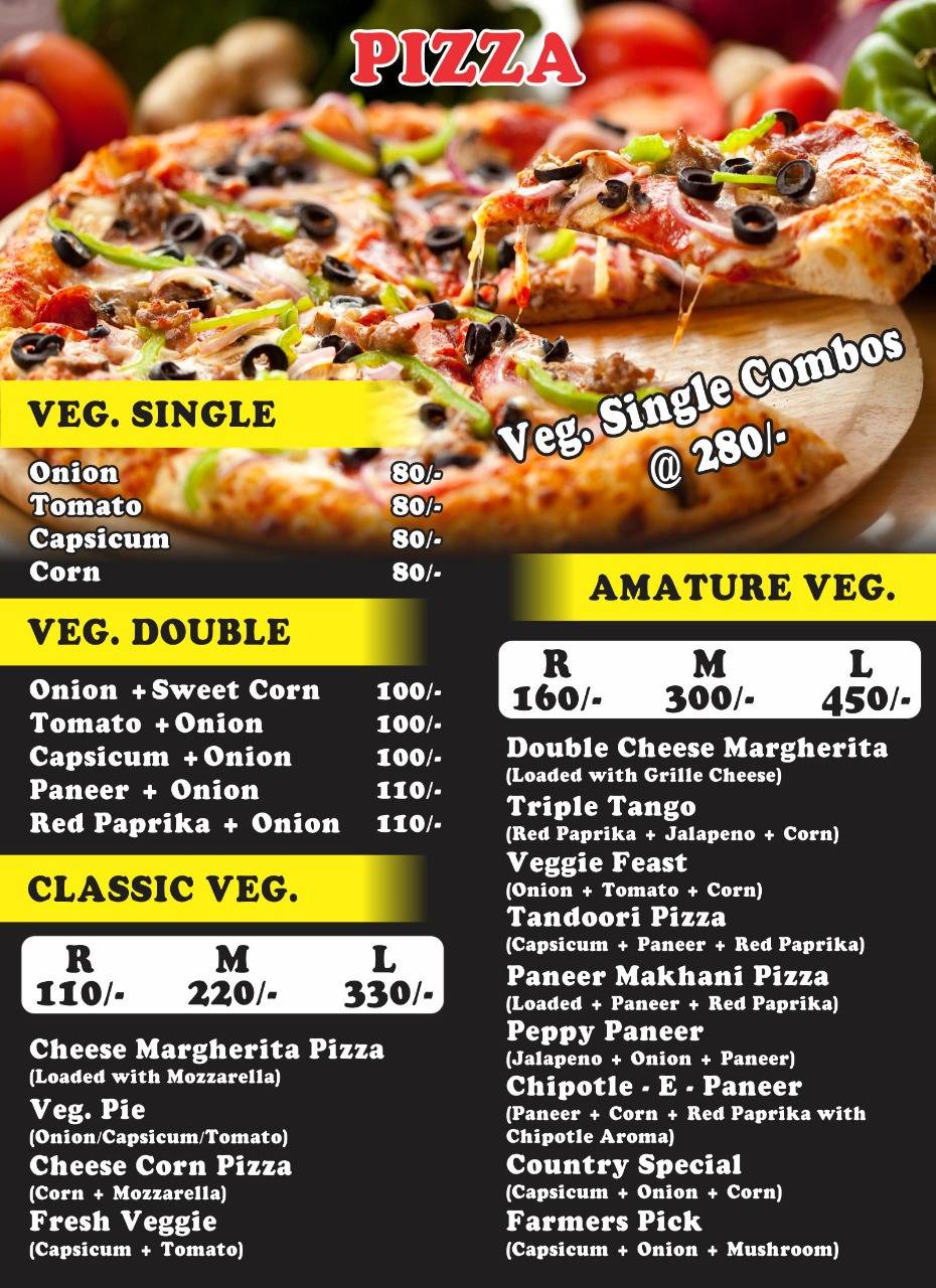 Walk IN Cafe menu