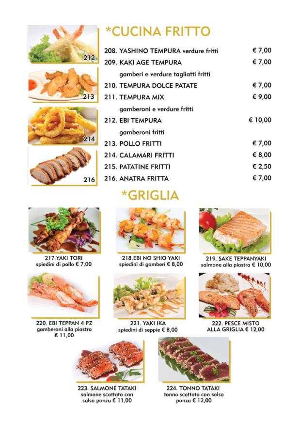 Menu di Watami Sushi Restaurant 