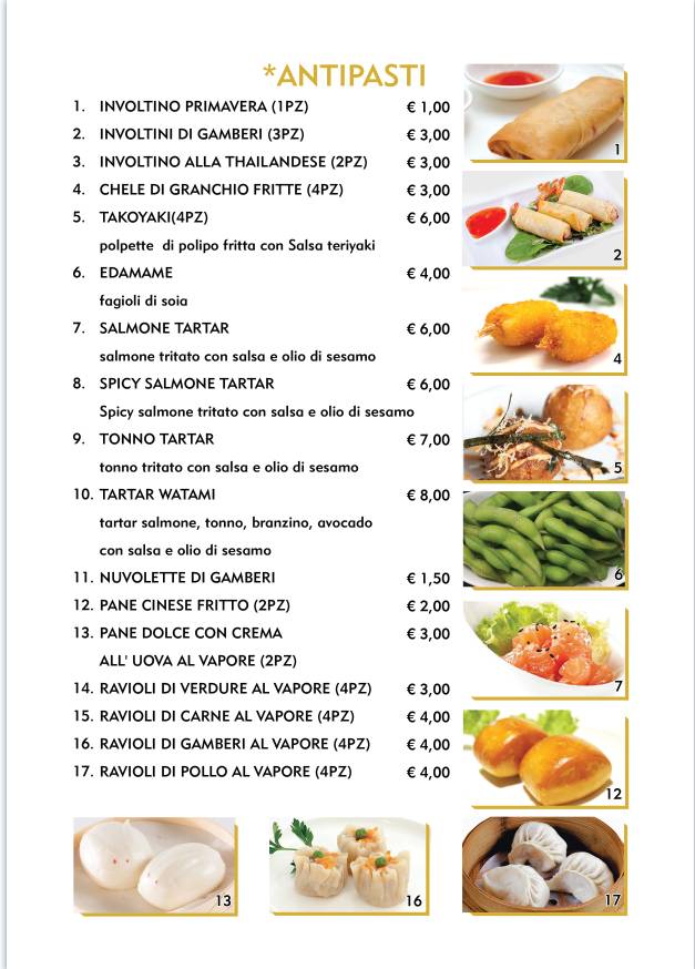Menu di Watami Sushi Restaurant 