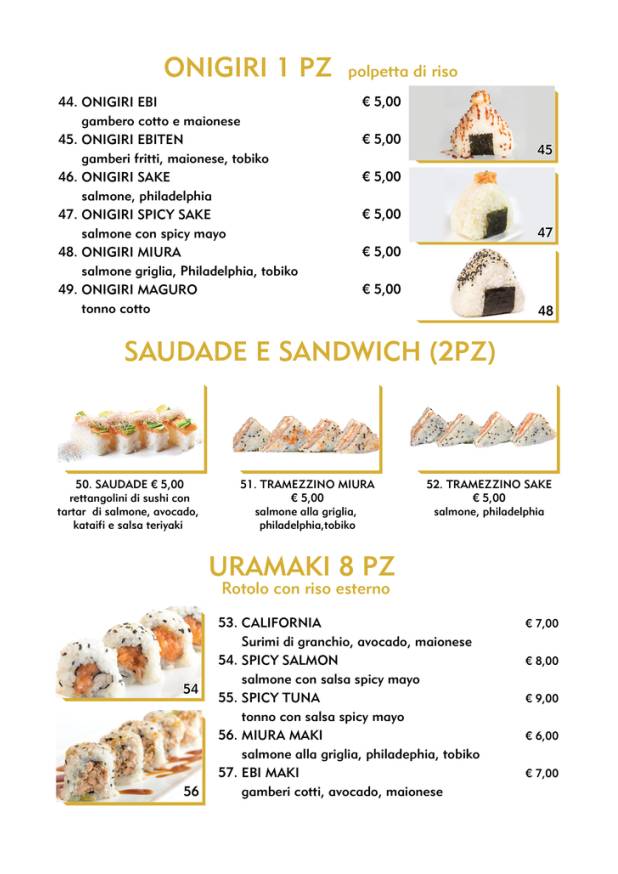 Menu di Watami Sushi Restaurant 