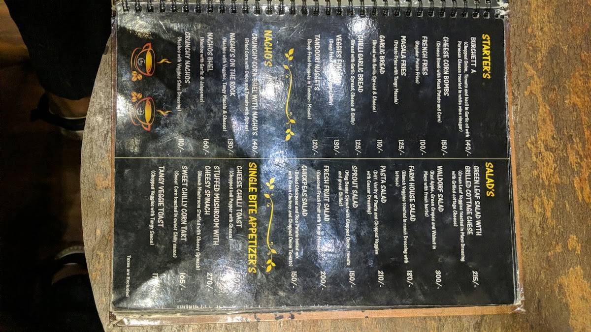 Way 2 Coffee menu