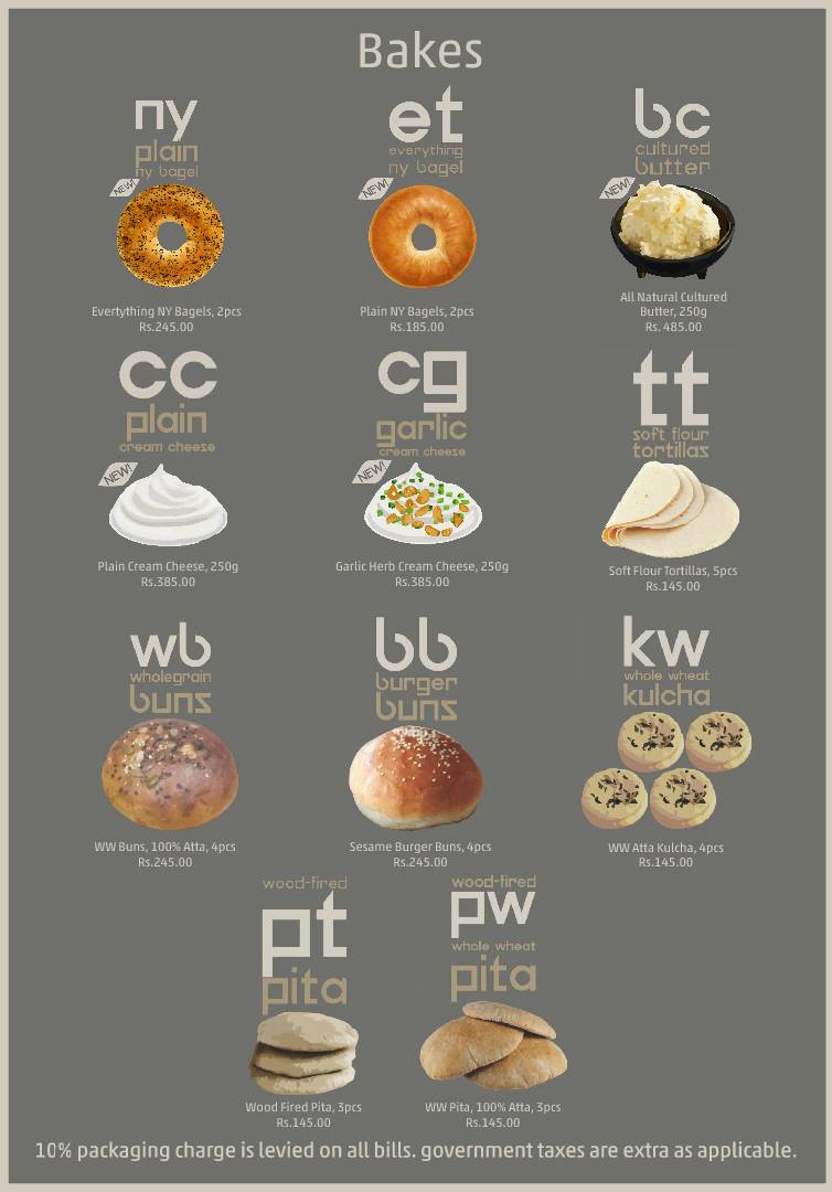 Wheaty menu