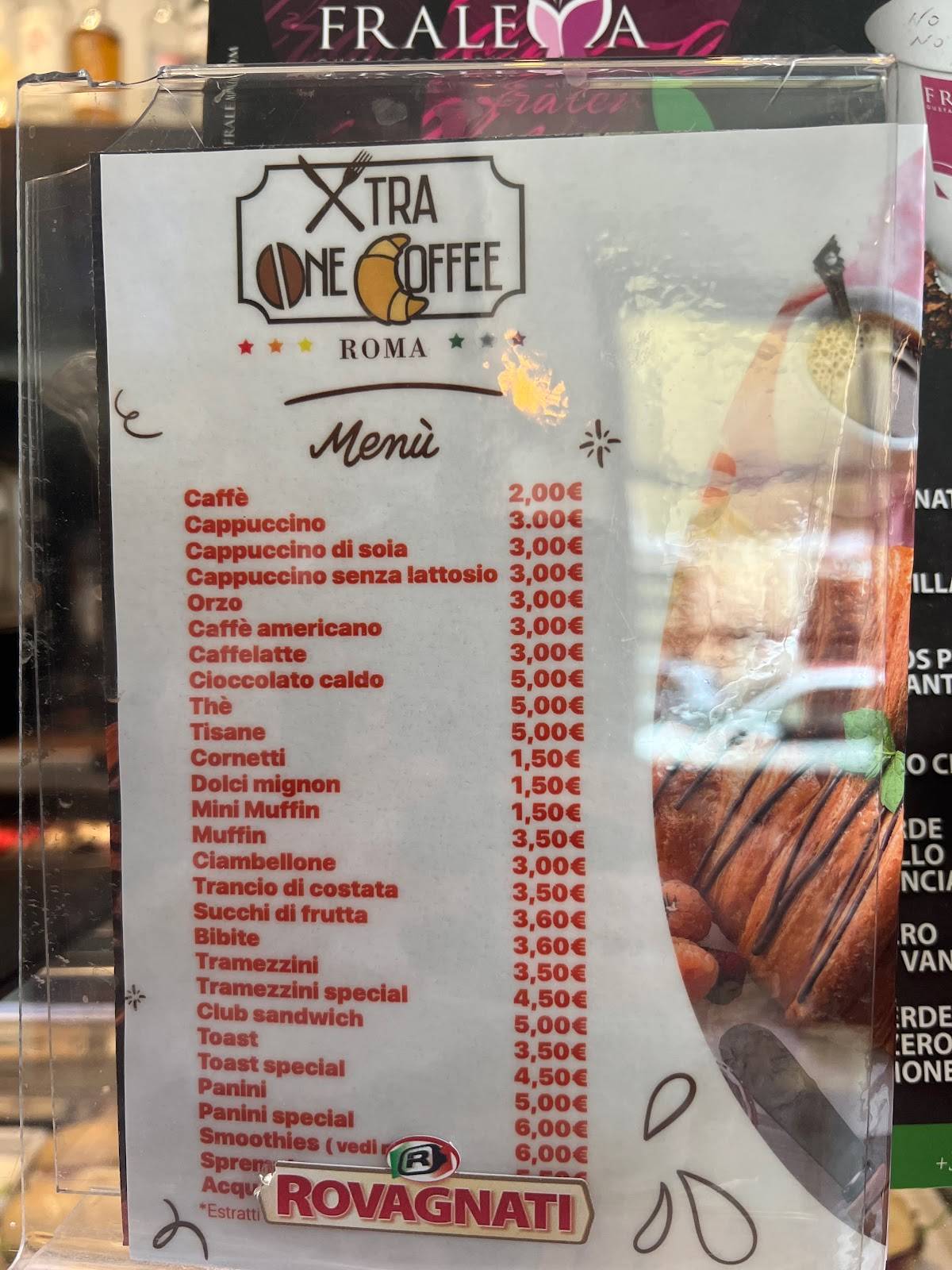 Menu di Xtra One Coffee 