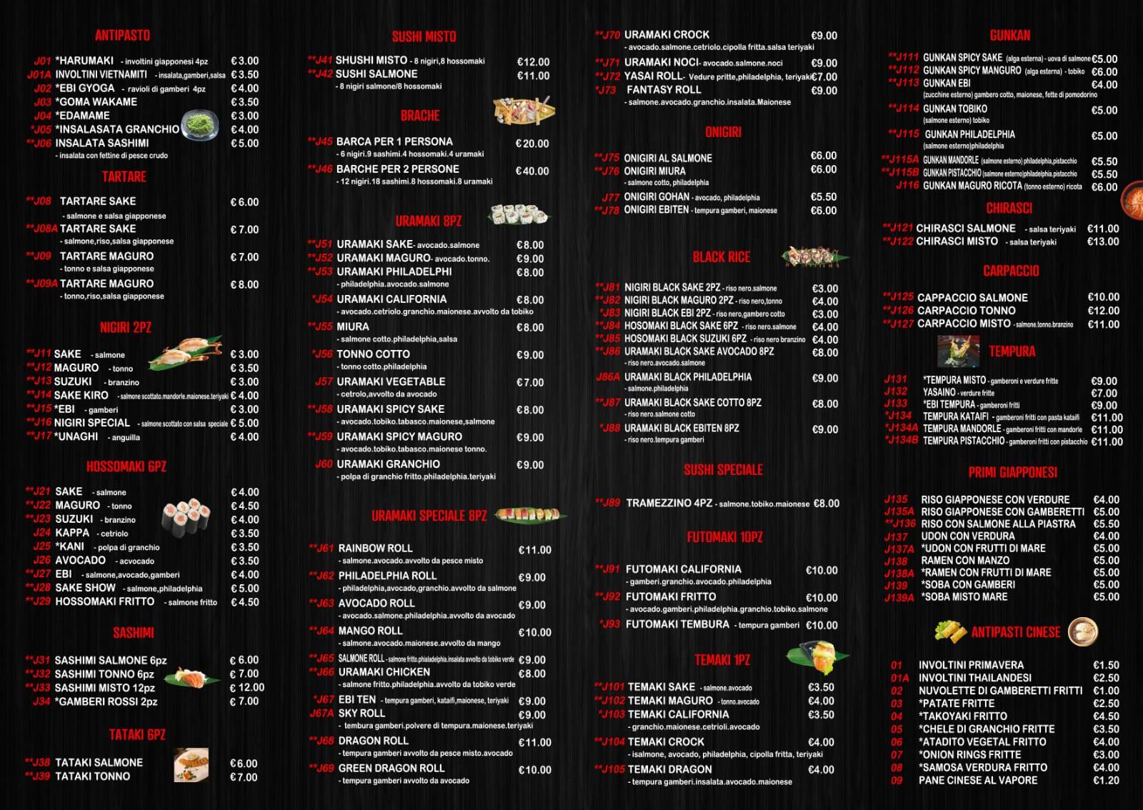 Menu di Yami Sushi 